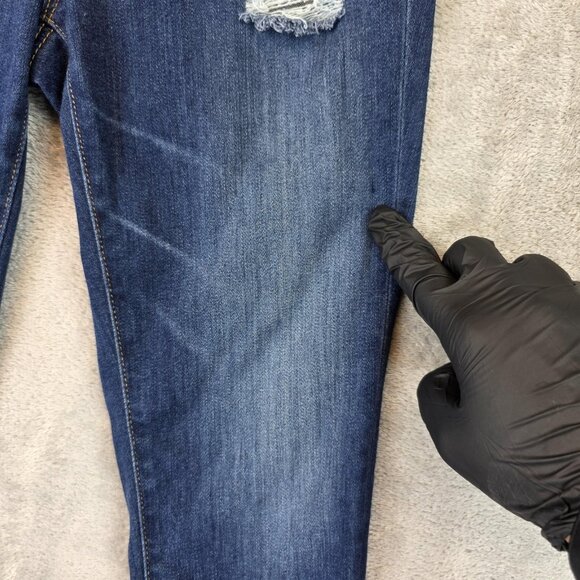 AG Adriano Goldschmied Jeans Womens 26R Blue Legging Super Skinny Distressed - Picture 2 of 14